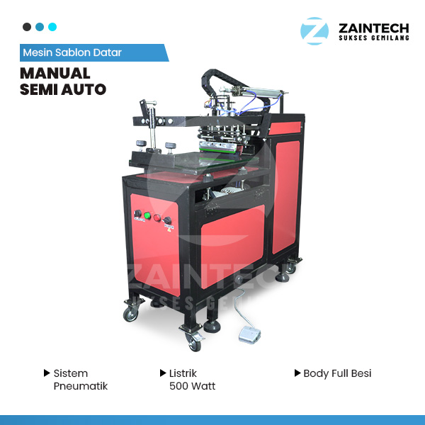 Mesin Sablon Datar Semi Otomatis